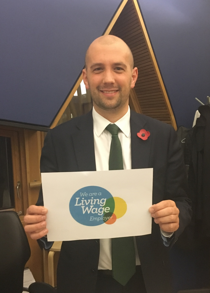 SNP MSP Ben Macpherson has urged businesses in Edinburgh Northern and Leith to sign up to the Scottish Living Wage.