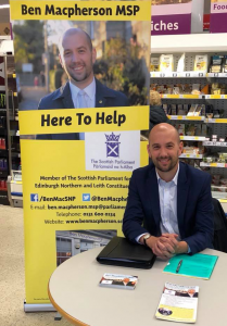 Ben Macpherson is holding a series of advice surgeries in supermarkets around the constituency.